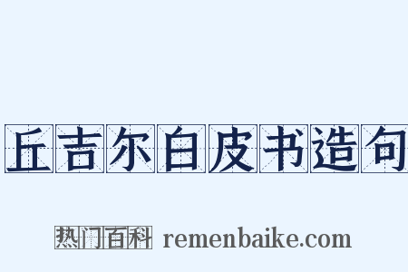 丘吉尔白皮书造句是什么意思的图片